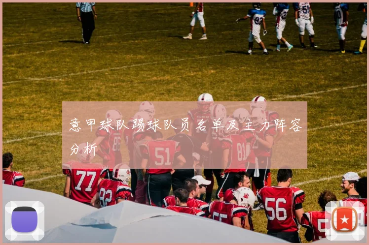 意甲球队踢球队员名单及主力阵容分析